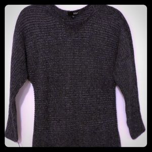Ana Grey Knit Sweater Top - Medium